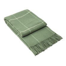Check Brighton New Zealand Wool Throw Rug